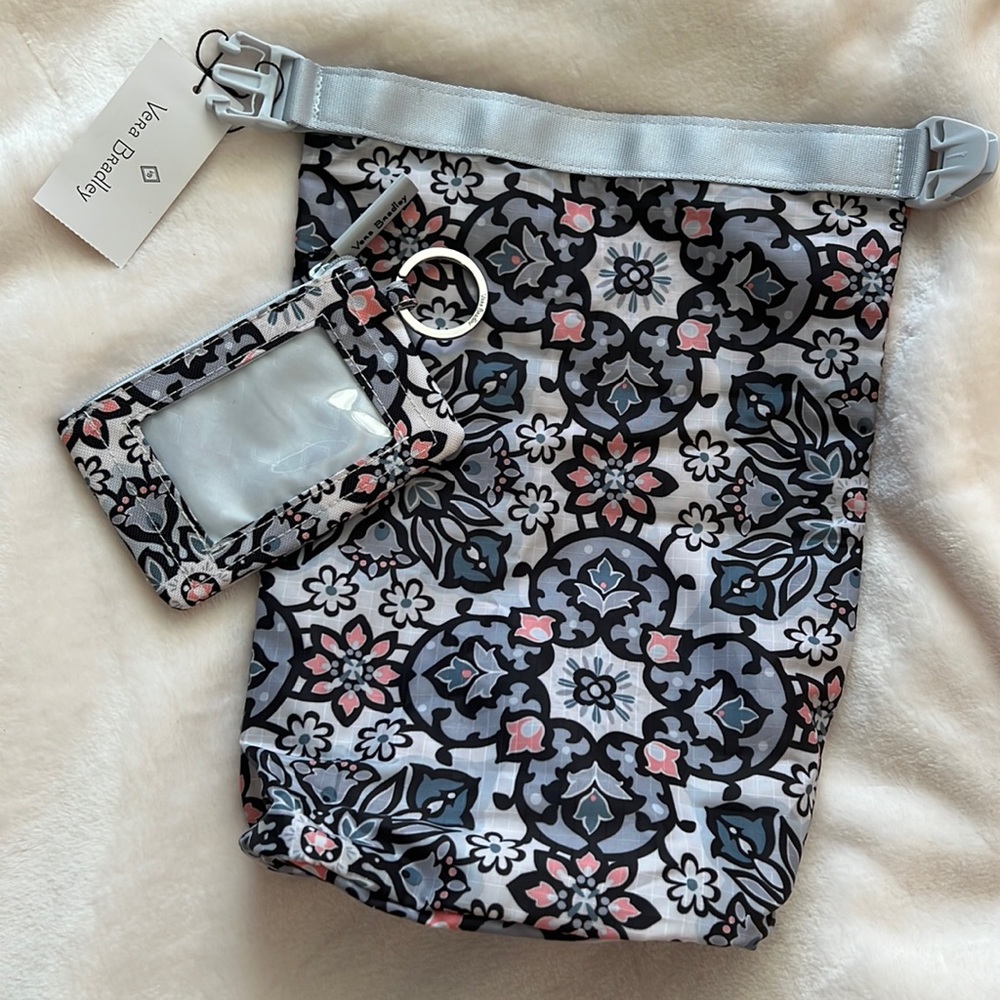 NWT Vera Bradley Set- Small Dity Bag + Lighten Up Zip ID Case